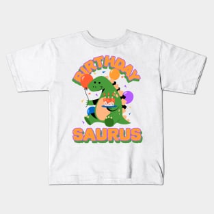 Happy Birthday Dinosaur Kids T-Shirt